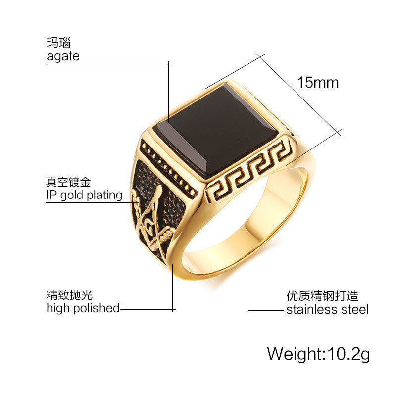Elegant Stainless Steel Ring