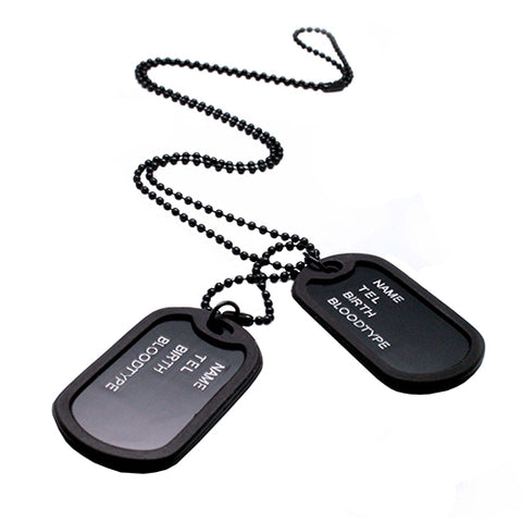 Army Tags Chain Pendant
