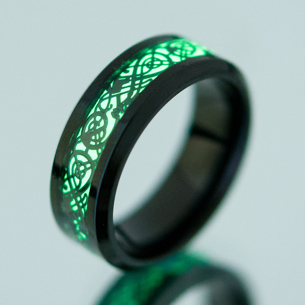 Stainless Steel Luminous Dragon Ring